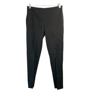 Area Women's Cotton Blend Straight Leg Stretch Pull-on Black Pants M/10